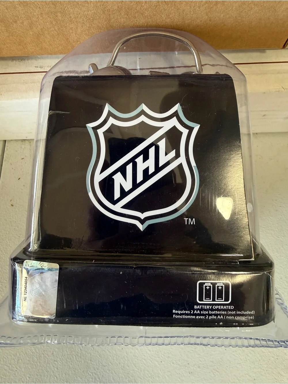 NHL Chicago Blackhawks Alarm Clock - Red with Chrome Bells